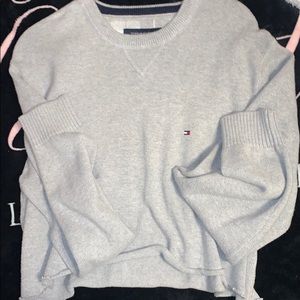 cropped tommy hilfiger sweater